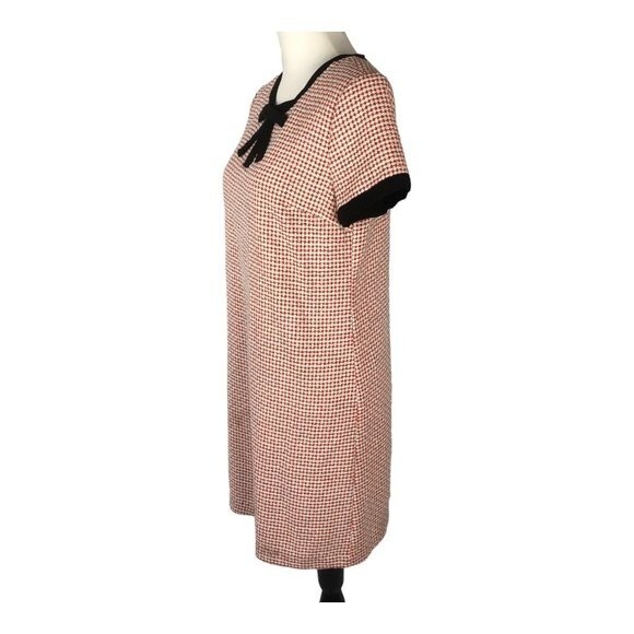 CeCe Women's Woven Short Sleeve‎ Retro Knee Length Preppy Shift Dress Size 6 - Picture 4 of 14